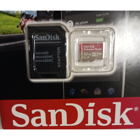 SanDisk 32GB microSD Extreme Capture 100MB/s A1 4K U3 memory card w Adapter - Picture 8 of 10